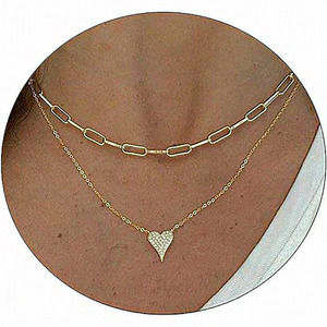 Women Silver Plated Dainty Snake Twist Rope‎ Delicate Layered Necklace